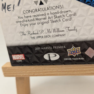 2019 Upper Deck Marvel Premier Sketch Cards Dual Panel Auto Signed 1/1 VENOM FRENLY BRICKS - Open 7 Days