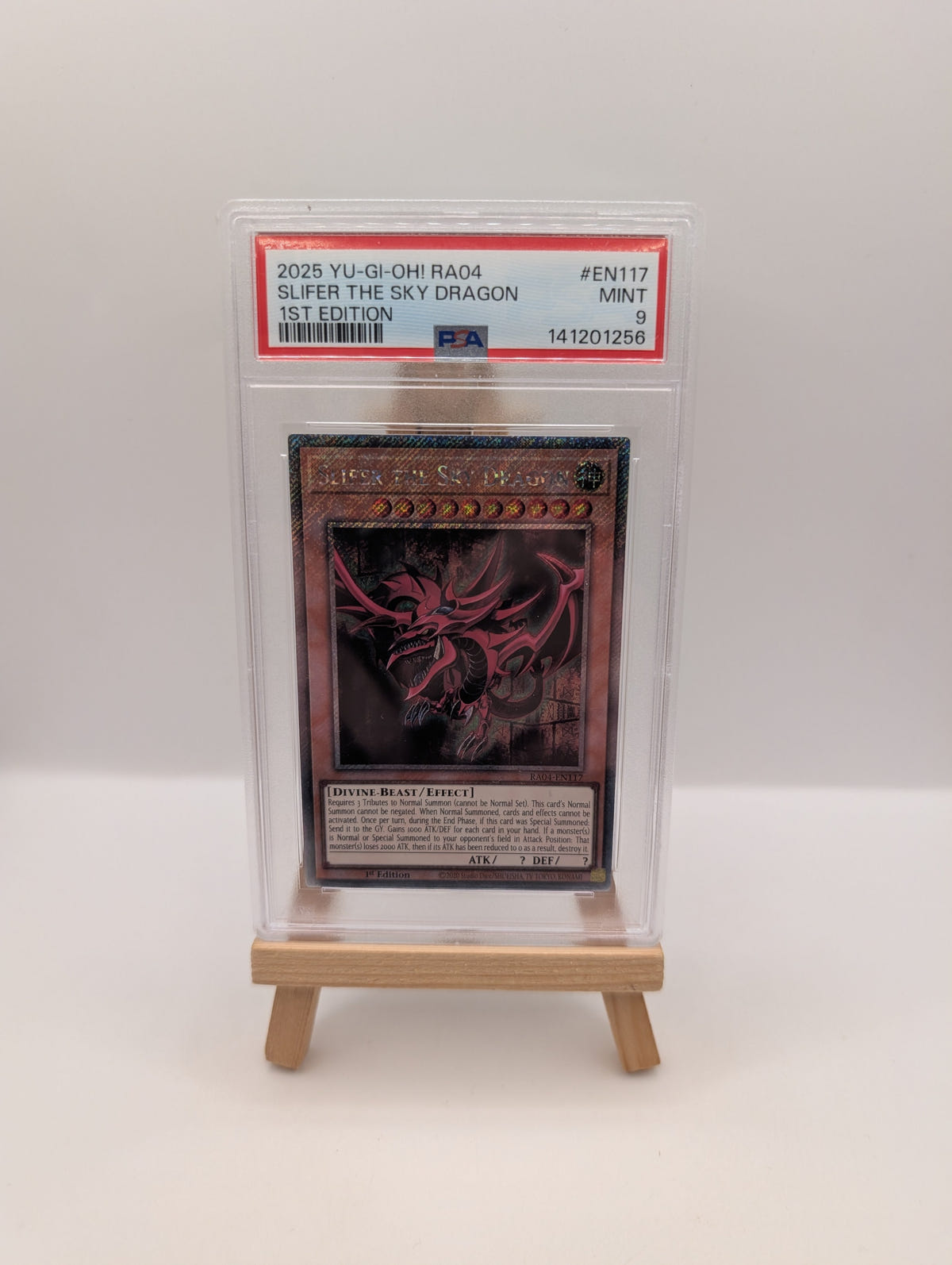 2025 YU-GI-OH! RA04-QUARTER CENTURY #EN117 SLIFER THE SKY DRAGON 1ST EDITION PSA 9 FRENLY BRICKS - Open 7 Days image 1