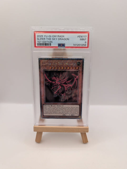 2025 YU-GI-OH! RA04-QUARTER CENTURY #EN117 SLIFER THE SKY DRAGON 1ST EDITION PSA 9 FRENLY BRICKS - Open 7 Days