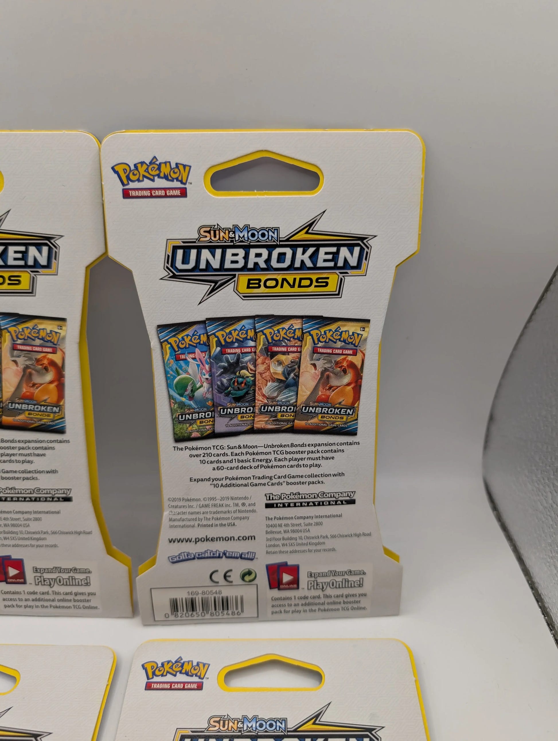 Art Set of 4 Blister Sealed Booster Packs: Pokémon SM unbroken Bonds Cards ENG, photo 9 image 9