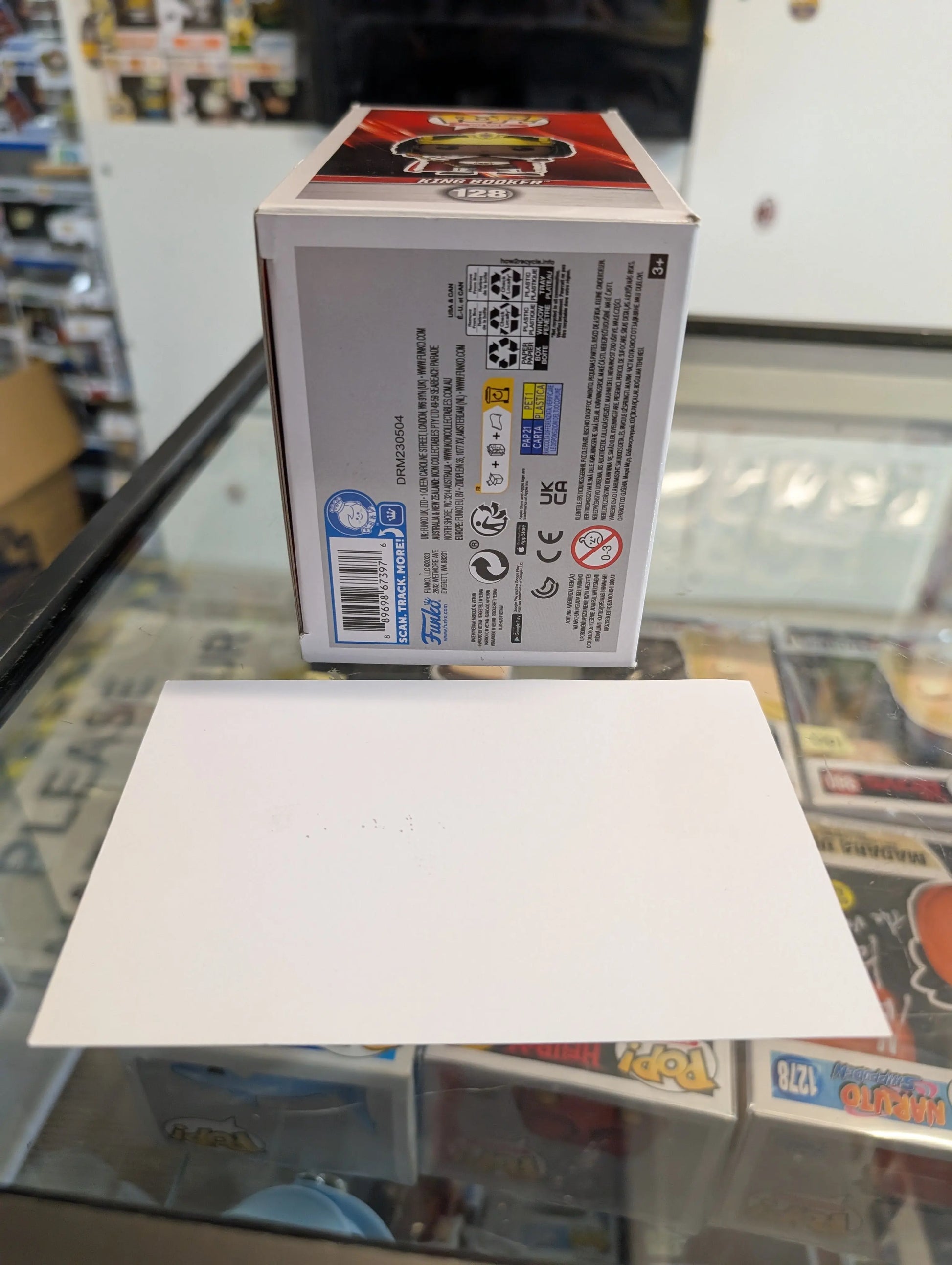 WWE - King Booker Pop! Vinyl Figure #128 signed with COA see pics FRENLY BRICKS - Open 7 Days