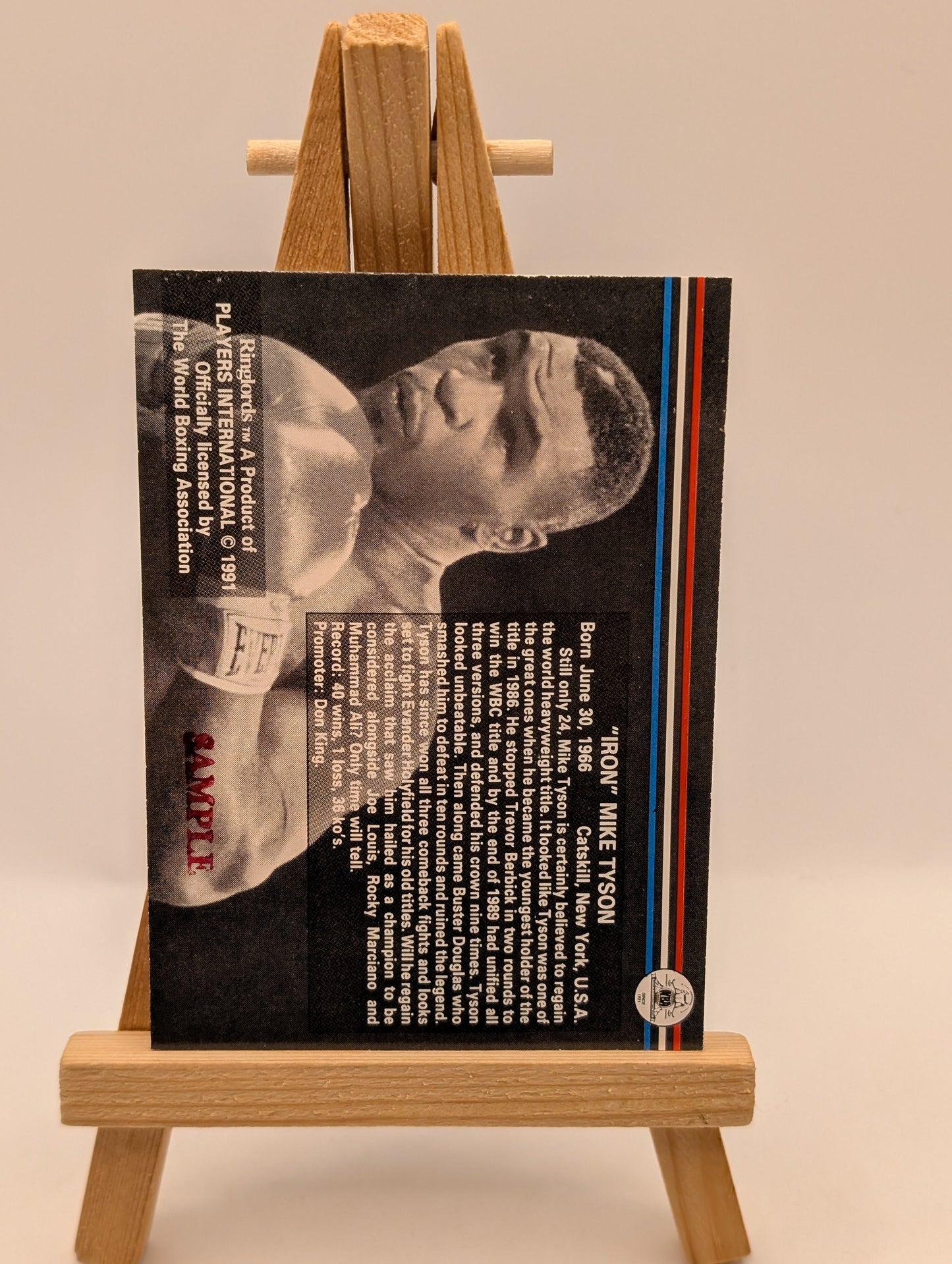 1991 Ringlords Mike Tyson Sample Boxing FRENLY BRICKS - Open 7 Days