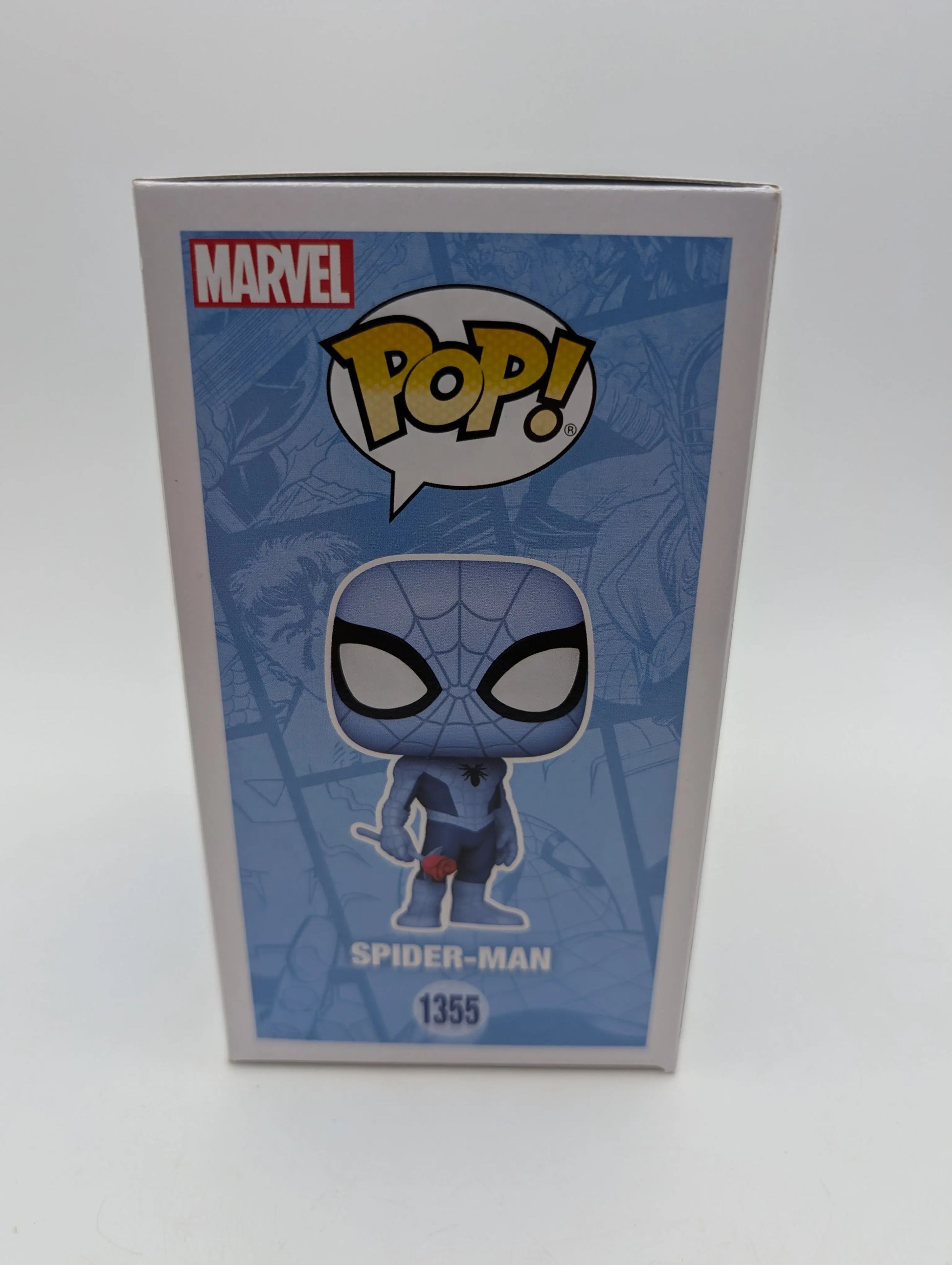 Funko Pop! Marvel SpiderMan Blue #1355 Spider-Man - Marvel Collector Corps MCC FRENLY BRICKS - Open 7 Days