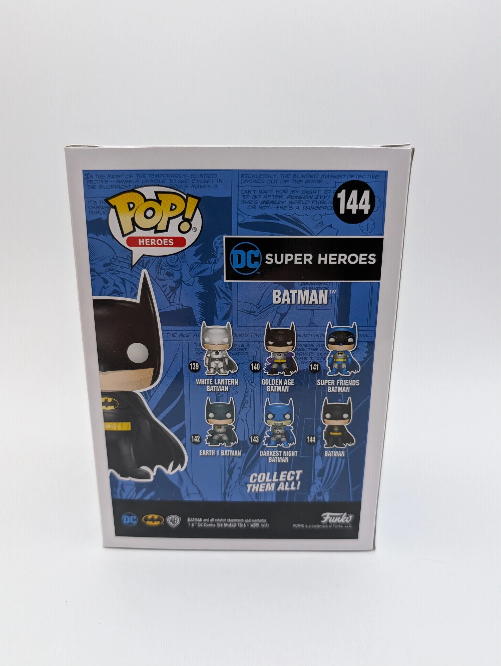 Funko POP! DC Comics Vinyl Figure - BATMAN (Black Chrome) #144 (Exclusive) FRENLY BRICKS - Open 7 Days