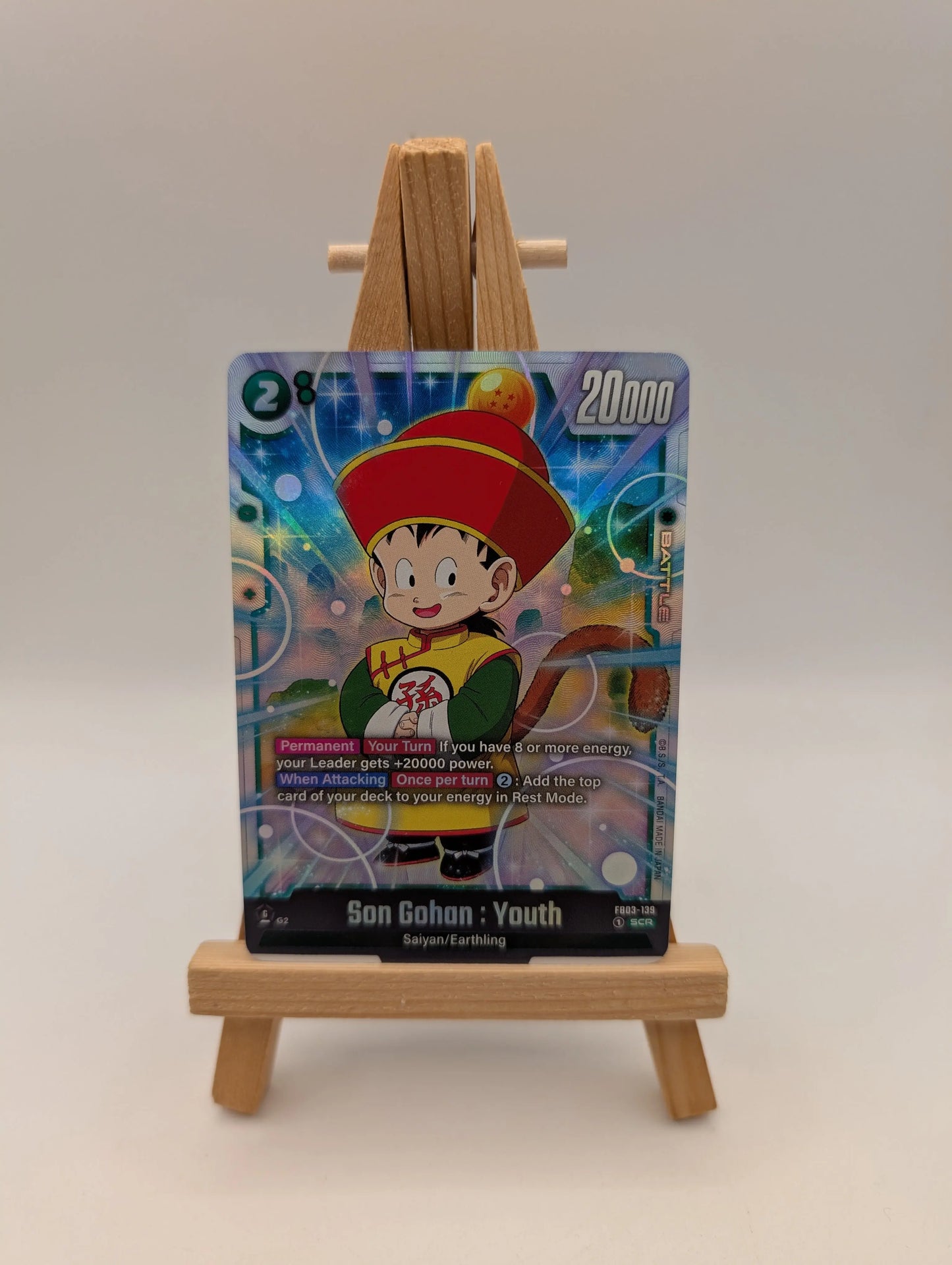Son Gohan: Youth FB03-139 SCR Fusion World Dragon Ball Super Card FRENLY BRICKS - Open 7 Days