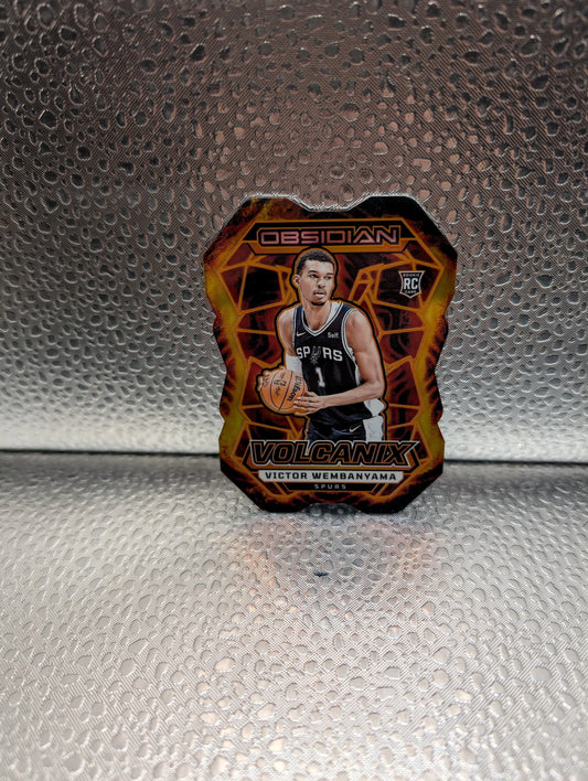 Victor Wembanyama Obsidian Volcanic Spurs RC Panini FRENLY BRICKS - Open 7 Days