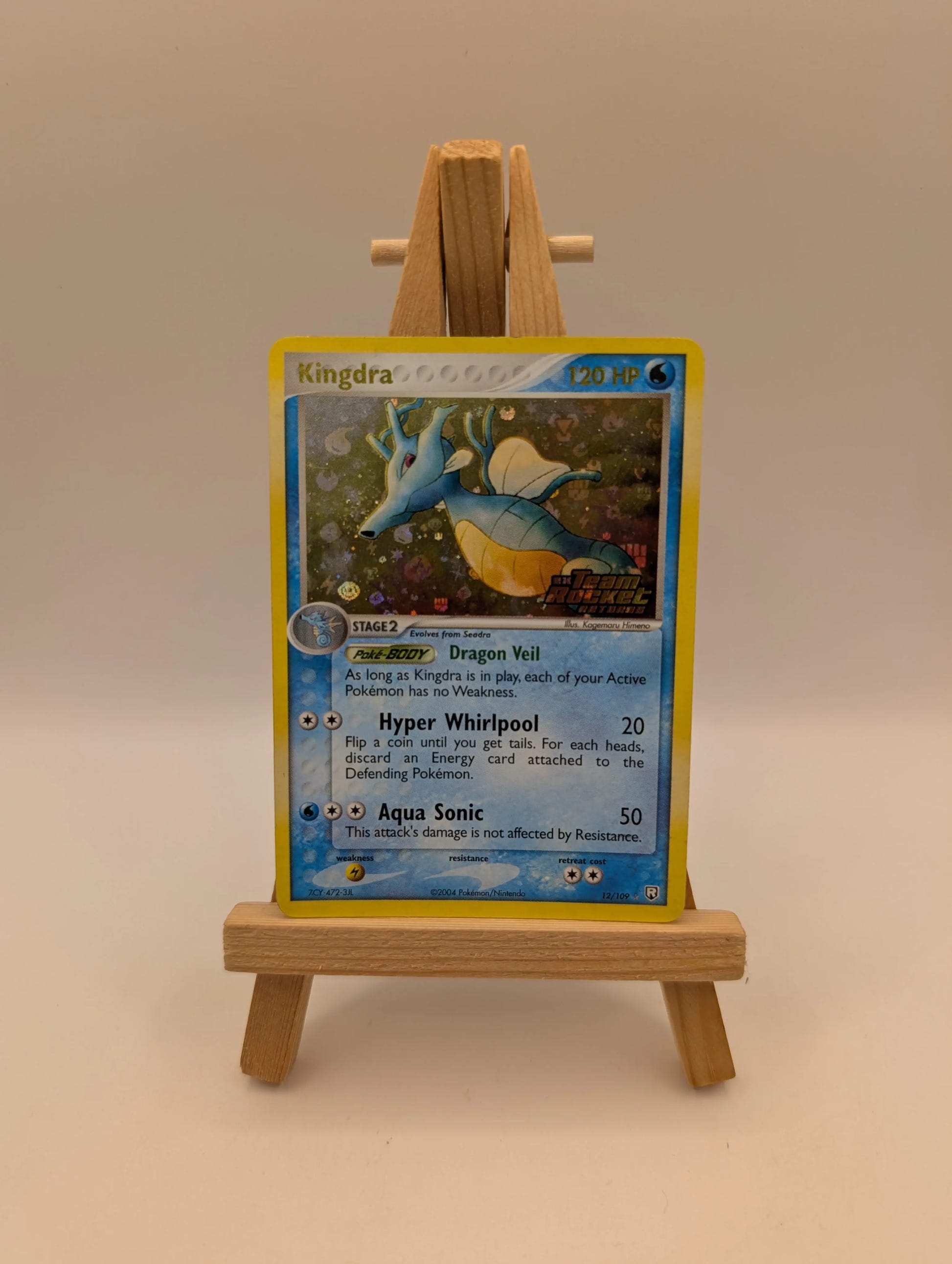 Kingdra 12/109 Team Rocket Returns Stamped Reverse Holo Pokemon TCG FRENLY BRICKS - Open 7 Days image 1