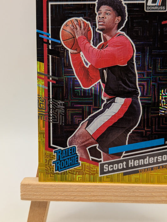 2023-24 Panini Donruss - [Base] - Choice Black Gold #250 - Rated Rookie - Scoot Henderson /8 FRENLY BRICKS - Open 7 Days