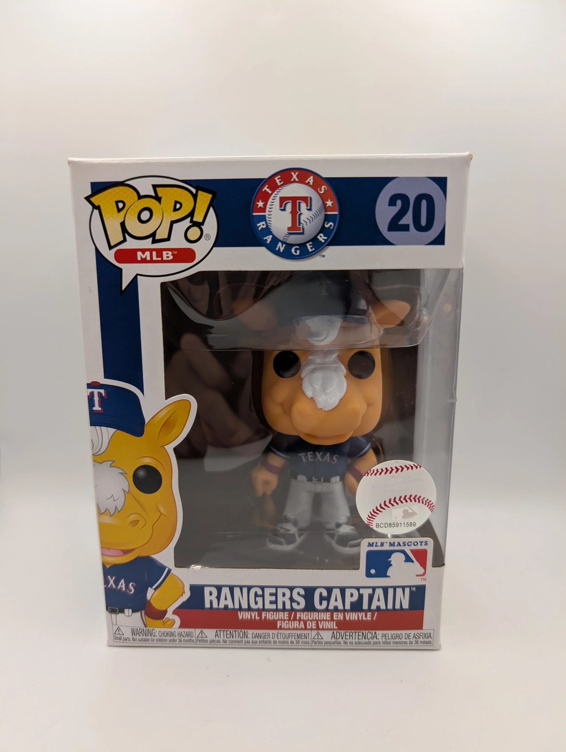 Texas Rangers Captain 20 ~ MLB Mascots: Texas Rangers ~ Funko Pop Vinyl FRENLY BRICKS - Open 7 Days image 1