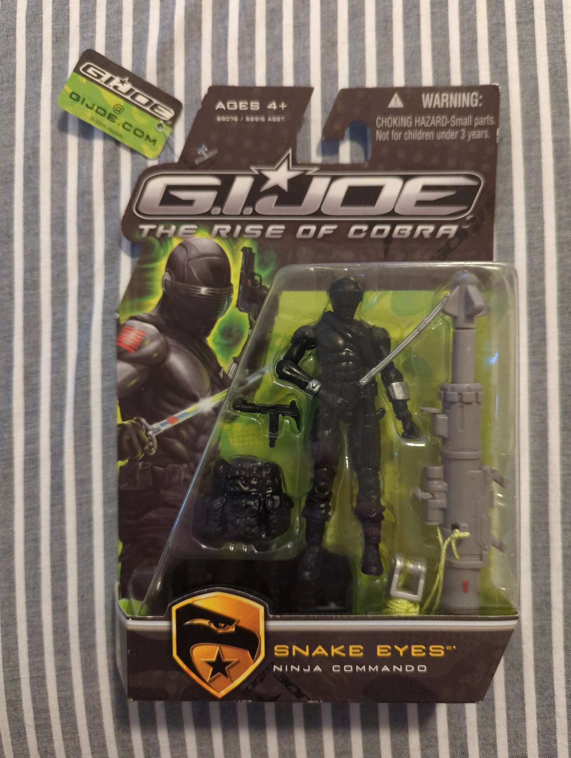 GI Joe Rise of Cobra Snake Eyes Ninja Commando (2009) Hasbro 3.75 Inch Figure FRENLY BRICKS - Open 7 Days