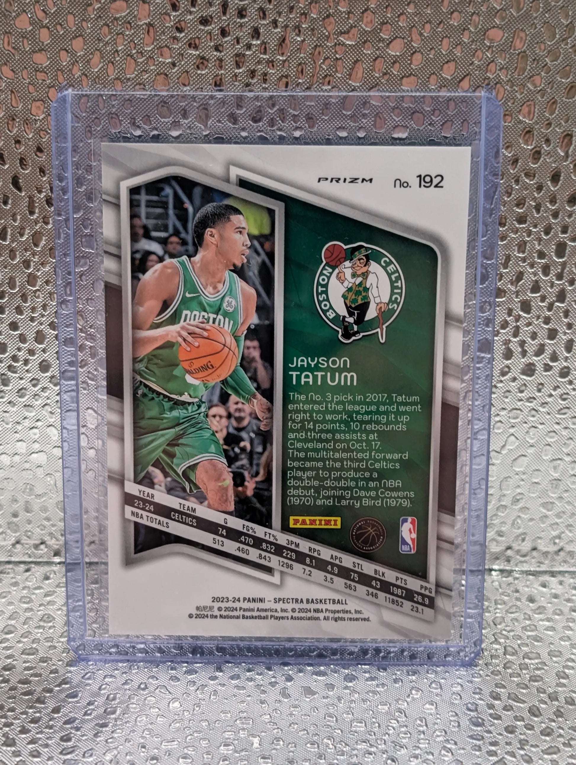 2023-24 Panini Spectra Jayson Tatum Spectracular Debut International Hyper Prizm FRENLY BRICKS - Open 7 Days