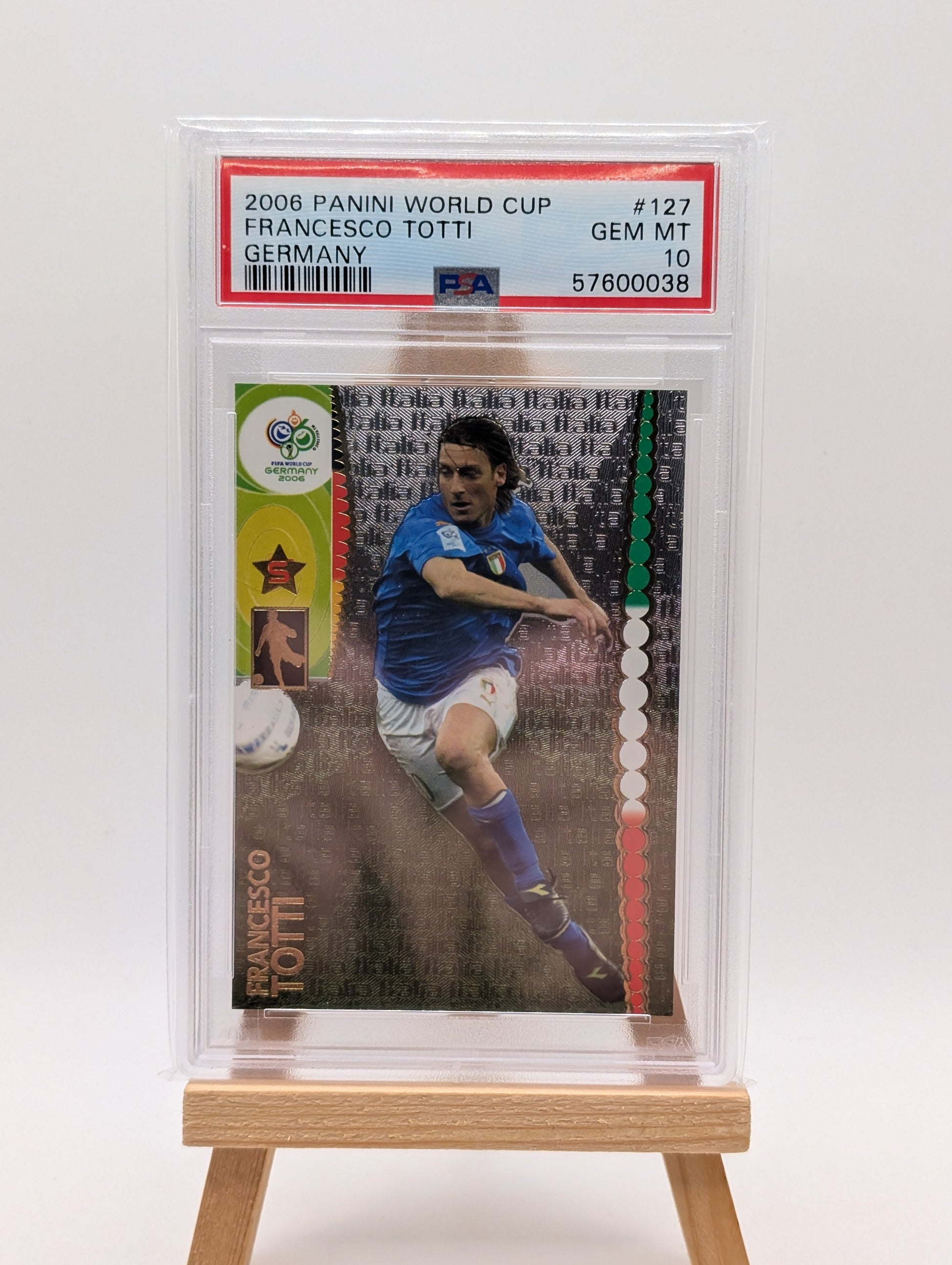 FRANCESCO TOTTI GERMANY PANINI WORLD CUP GERMANY 2006 127 PSA 10 FRENLY BRICKS - Open 7 Days