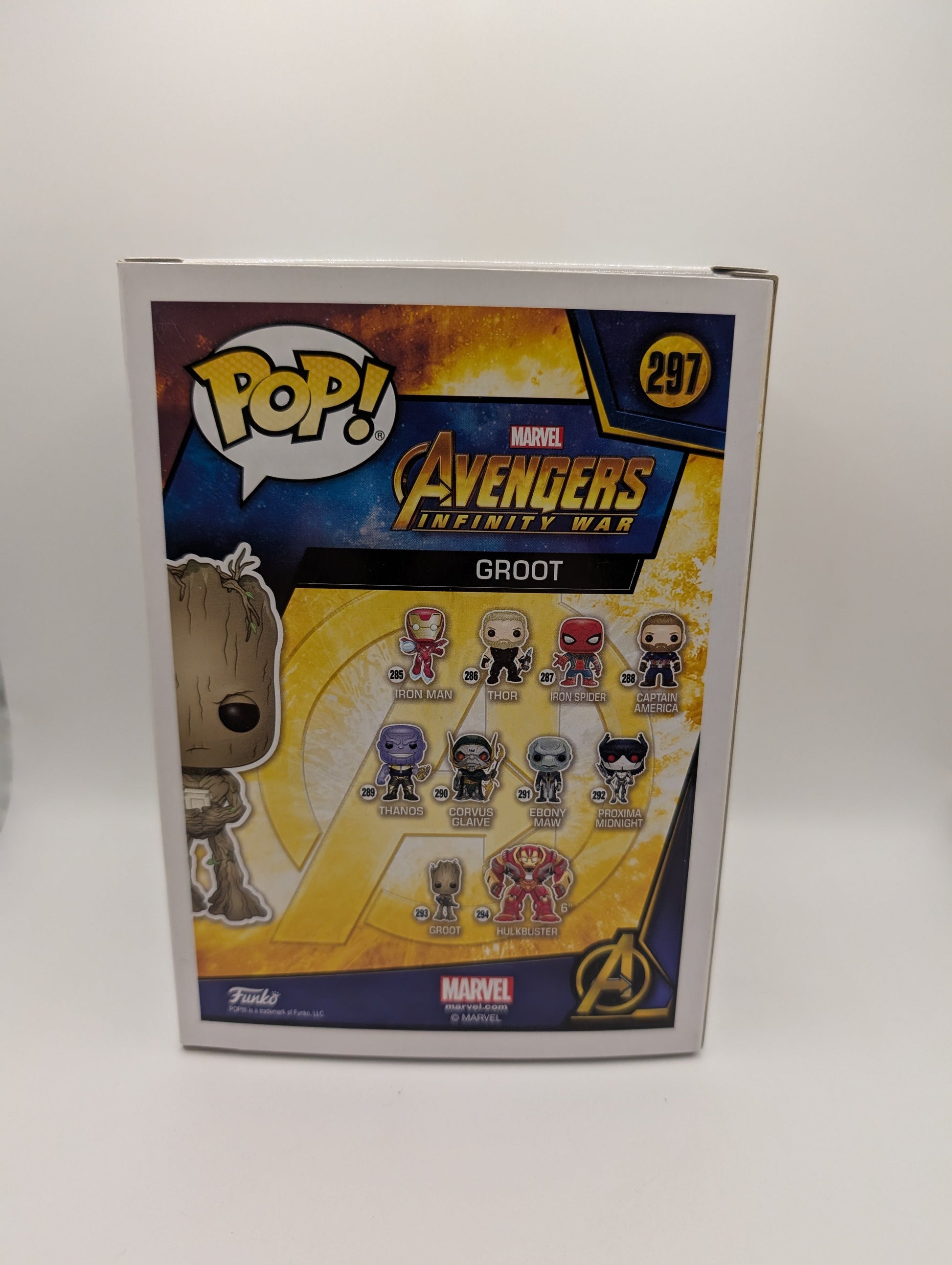 Funko Pop! Vinyl - Marvel Avengers: Infinity War - Groot #297 FRENLY BRICKS - Open 7 Days