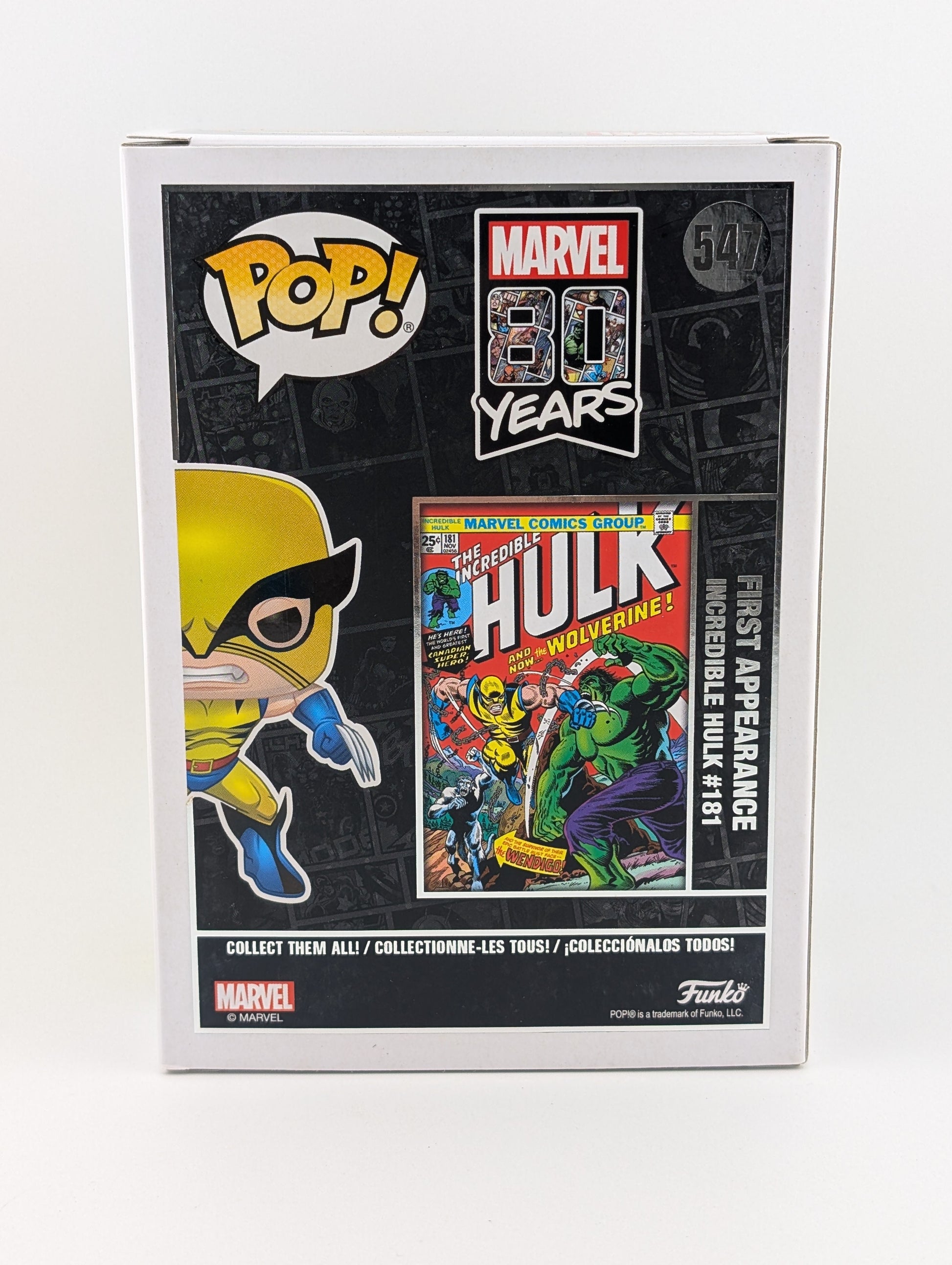 Funko POP! Comics Marvel #547 Wolverine 80th Anniversary Vinyl Collectable FRENLY BRICKS - Open 7 Days