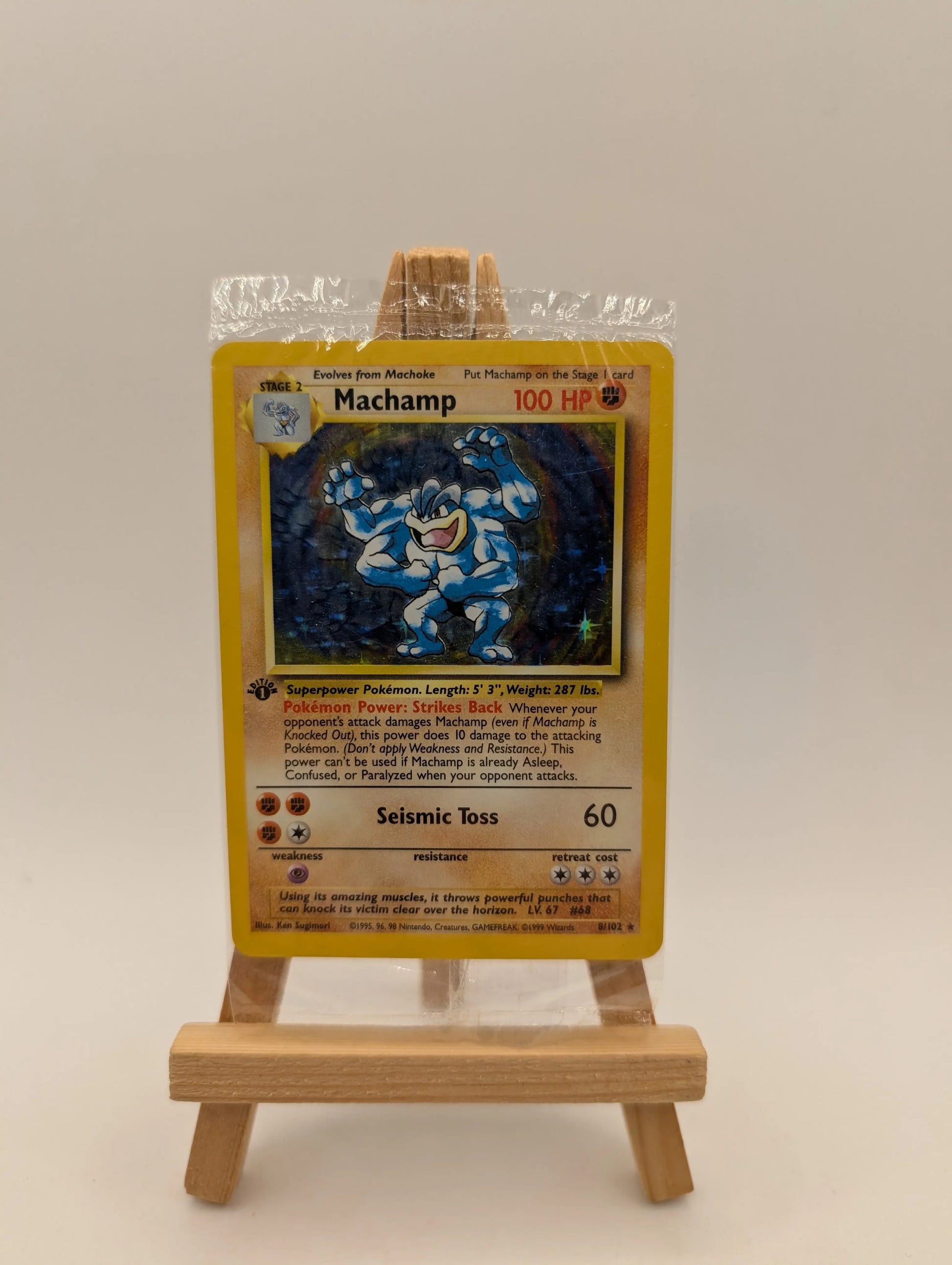 Machamp 1st Edition Holo 8/102 Rare Base Set SEALED - Pokémon TCG image 1