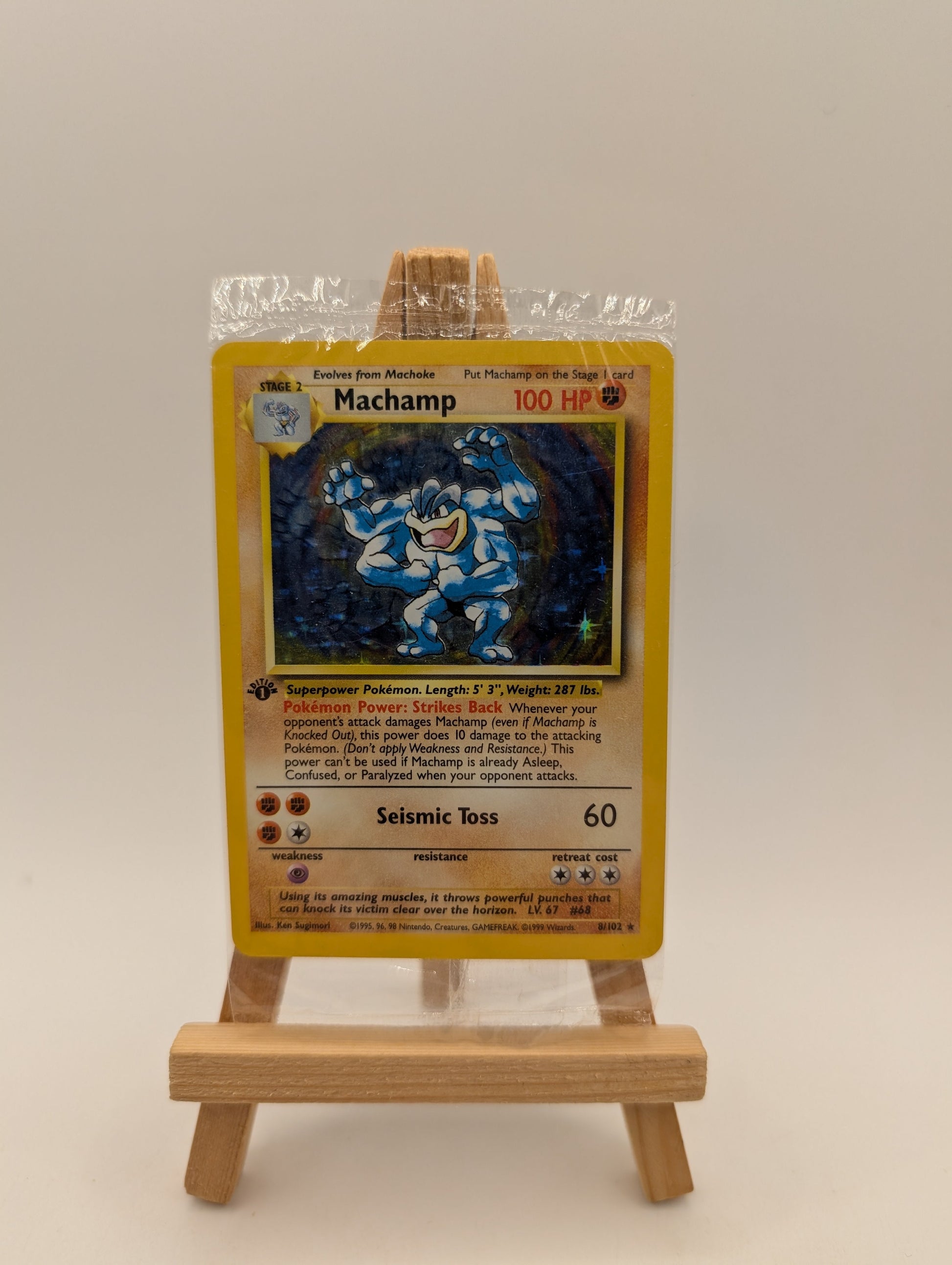 Machamp 1st Edition Holo 8/102 Rare Base Set SEALED - Pokemon TCG (1) FRENLY BRICKS - Open 7 Days