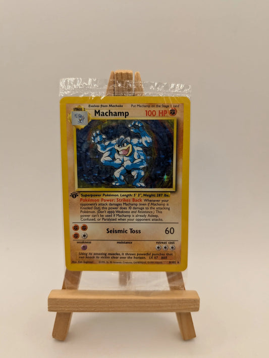 Machamp 1st Edition Holo 8/102 Rare Base Set SEALED - Pokemon TCG (1) FRENLY BRICKS - Open 7 Days