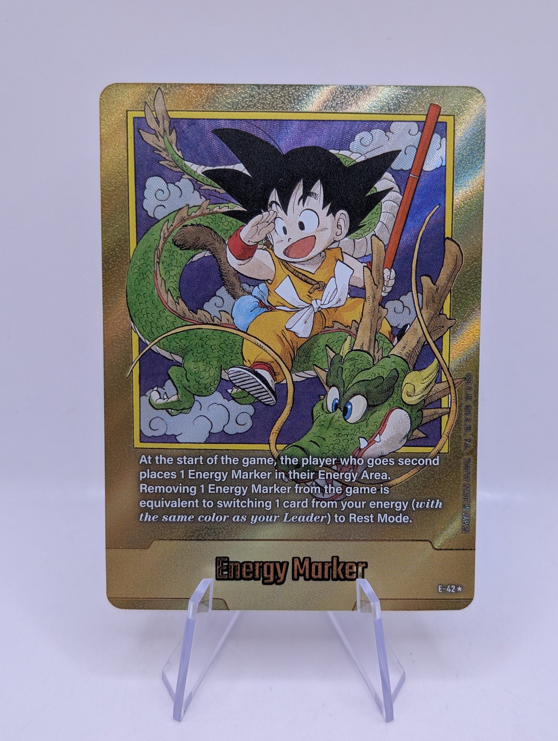 Dragon Ball Super Energy Marker #E-42 Gold Fusion World 2025 FRENLY BRICKS - Open 7 Days