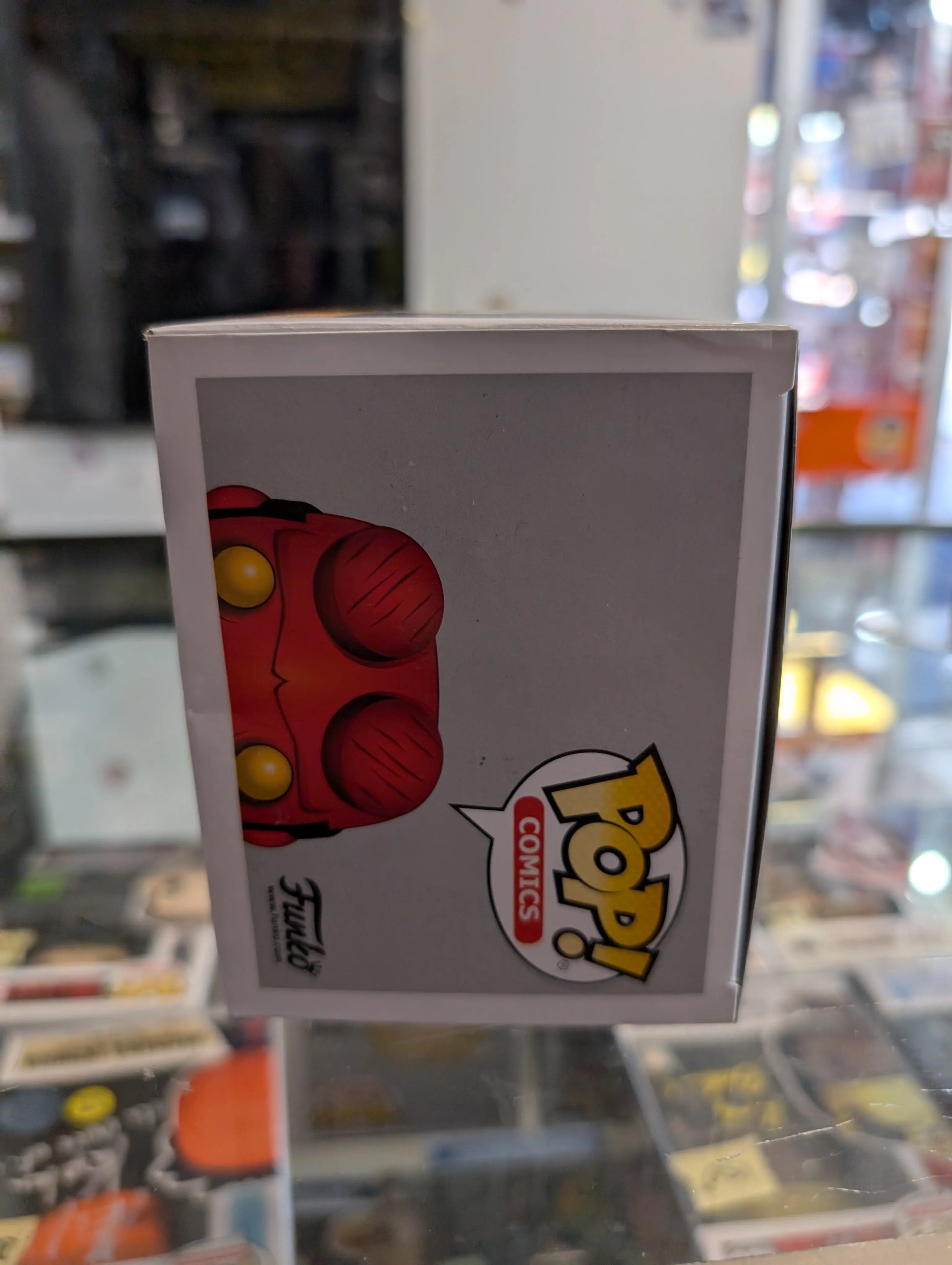 Funko POP! Comics - Hellboy Vinyl Figure - HELLBOY (Horns) #01 *Chase* signed no coa FRENLY BRICKS - Open 7 Days