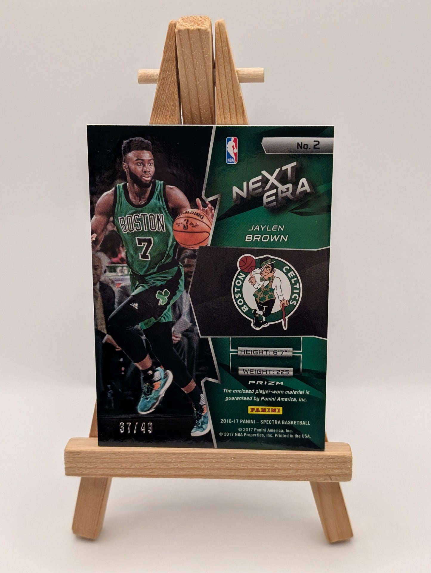 Panini Spectra 2016-17 Jaylen Brown Next Era Rc Patch #149 /49 Boston Celtics FRENLY BRICKS - Open 7 Days