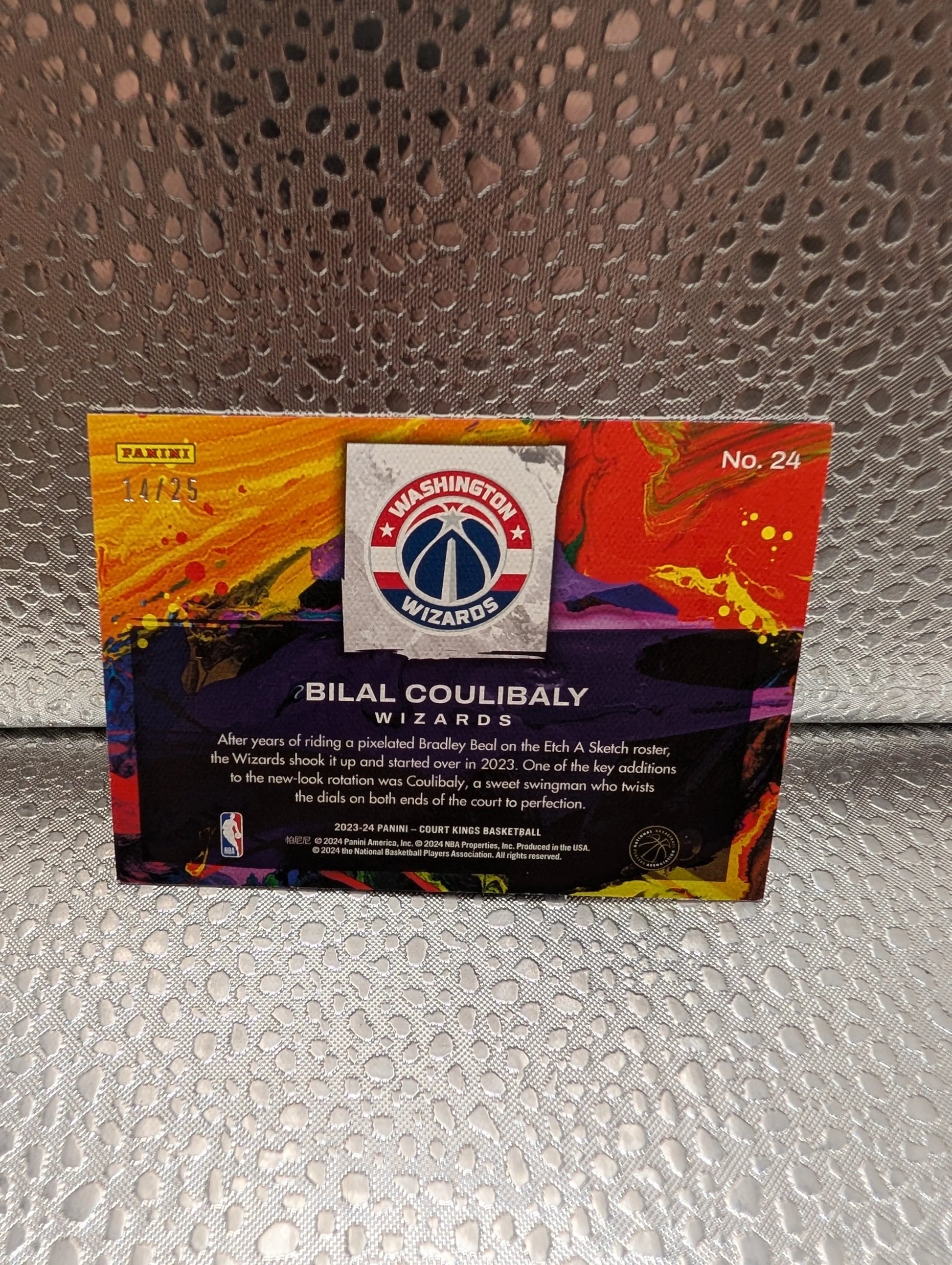 2023/24 Panini Court Kings Bilal Coulibaly Artistry In Motion RC /25 FRENLY BRICKS - Open 7 Days