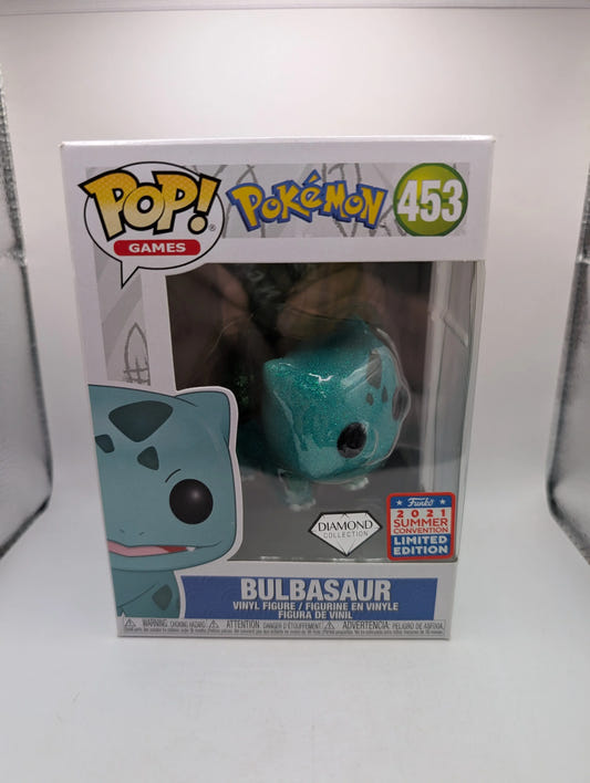 Diamond Bulbasaur 453 - Pokémon Funko POP! Vinyl - 2021 Summer Convention Glitte
