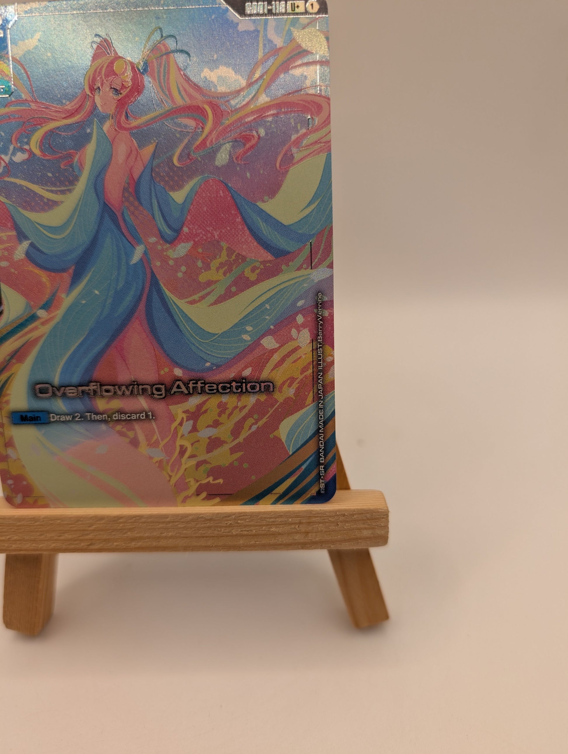 Gundam Card Game Newtype Rising Overflowing Affection GD01-118 U+ Holo Foil Alt FRENLY BRICKS - Open 7 Days