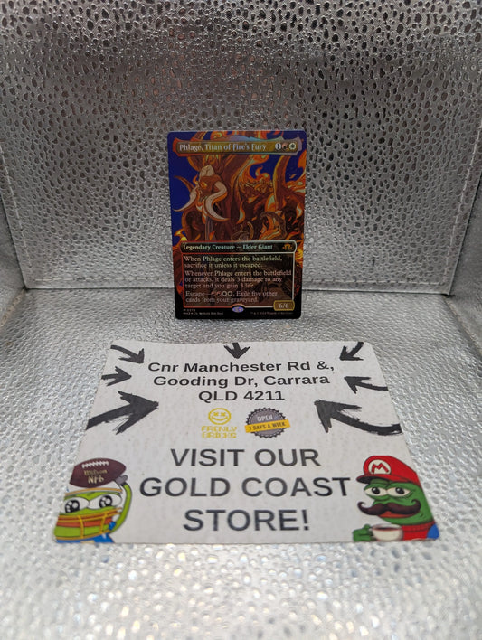 Phlage, Titan of Fire's Fury FOIL BORDERLESS - 0379 - Mythic - MH3 MTG FRENLY BRICKS - Open 7 Days