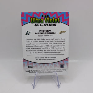 2025 Topps Chrome - Rickey Henderson (#UV-12) Ultraviolet All-Stars FRENLY BRICKS - Open 7 Days
