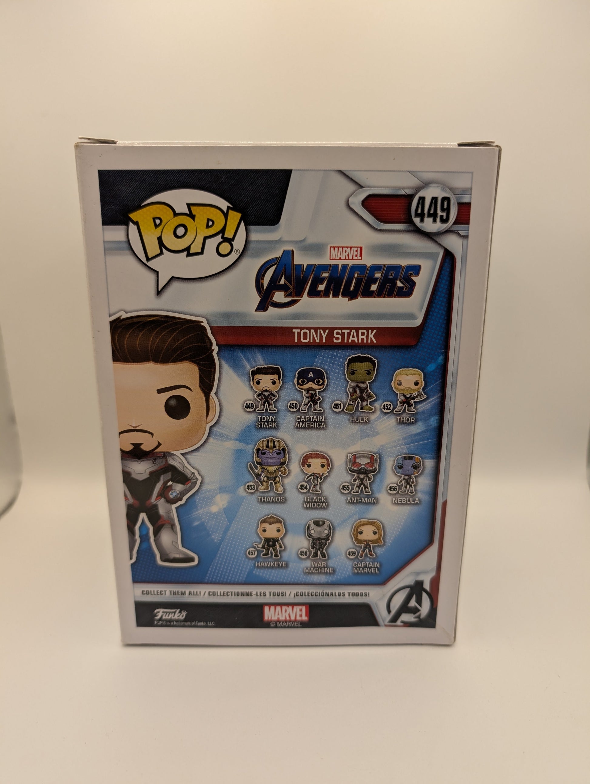 Marvel Funko Pop - Tony Stark - Avengers Endgame - No. 449 FRENLY BRICKS - Open 7 Days