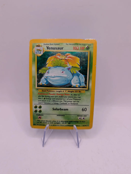 Pokémon TCG Venusaur Base Set 15/102 Holo Unlimited Holo Rare FRENLY BRICKS - Open 7 Days
