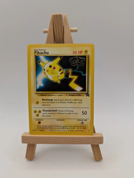 Pokemon TCG · Pikachu 4 · WB Movie · Black Star Promo · Vintage WOTC (1999) FRENLY BRICKS - Open 7 Days