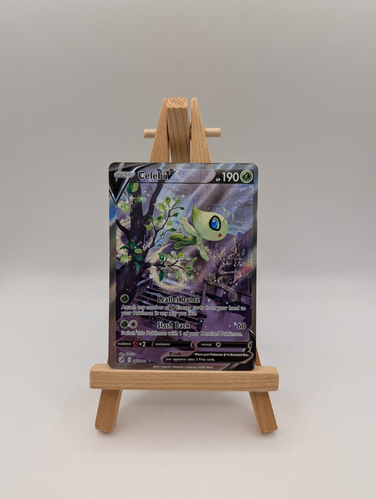 Pokémon TCG Celebi V Fusion Strike 245/264 Holo Full Art FRENLY BRICKS - Open 7 Days