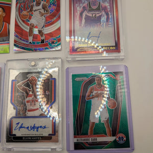 Washington Wizards NBA Basketball Card Lot, Rookies, Patch, Auto, Alexandre Sarr FRENLY BRICKS - Open 7 Days