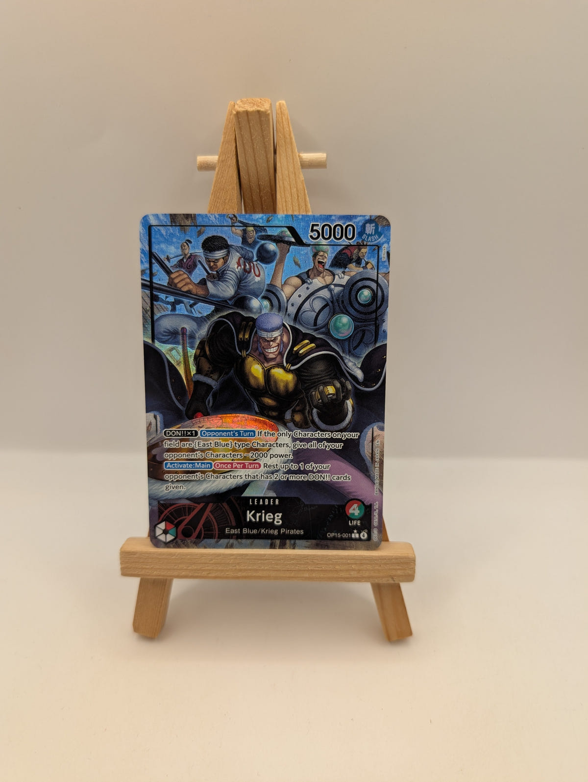 One Piece Krieg (OP15-001) Alt-Art Leader - English FRENLY BRICKS - Open 7 Days image 1