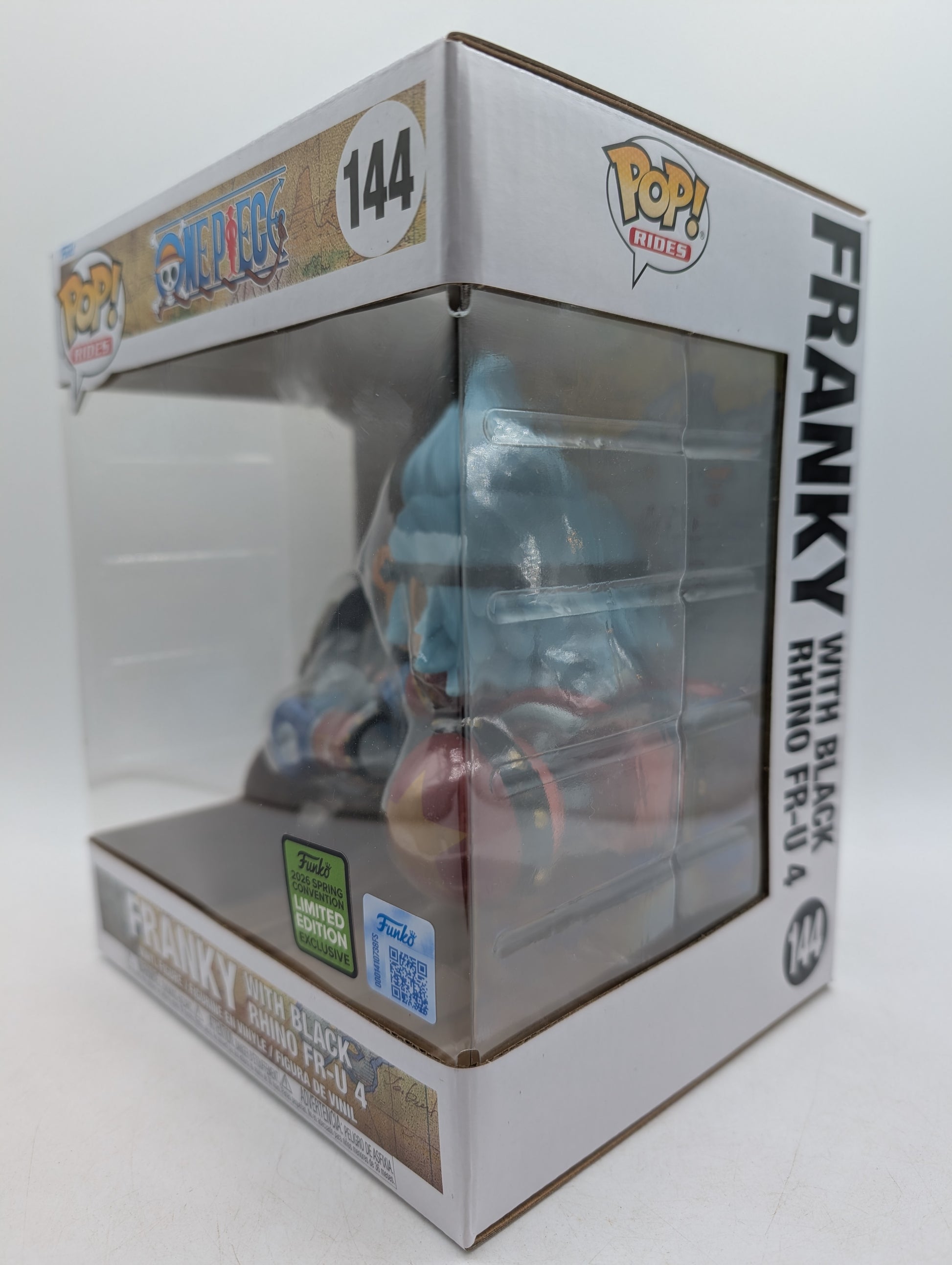 Funko POP! RIDES One Piece Franky with Black Rhino FR-U4 #144 2026 Spring Con image 2