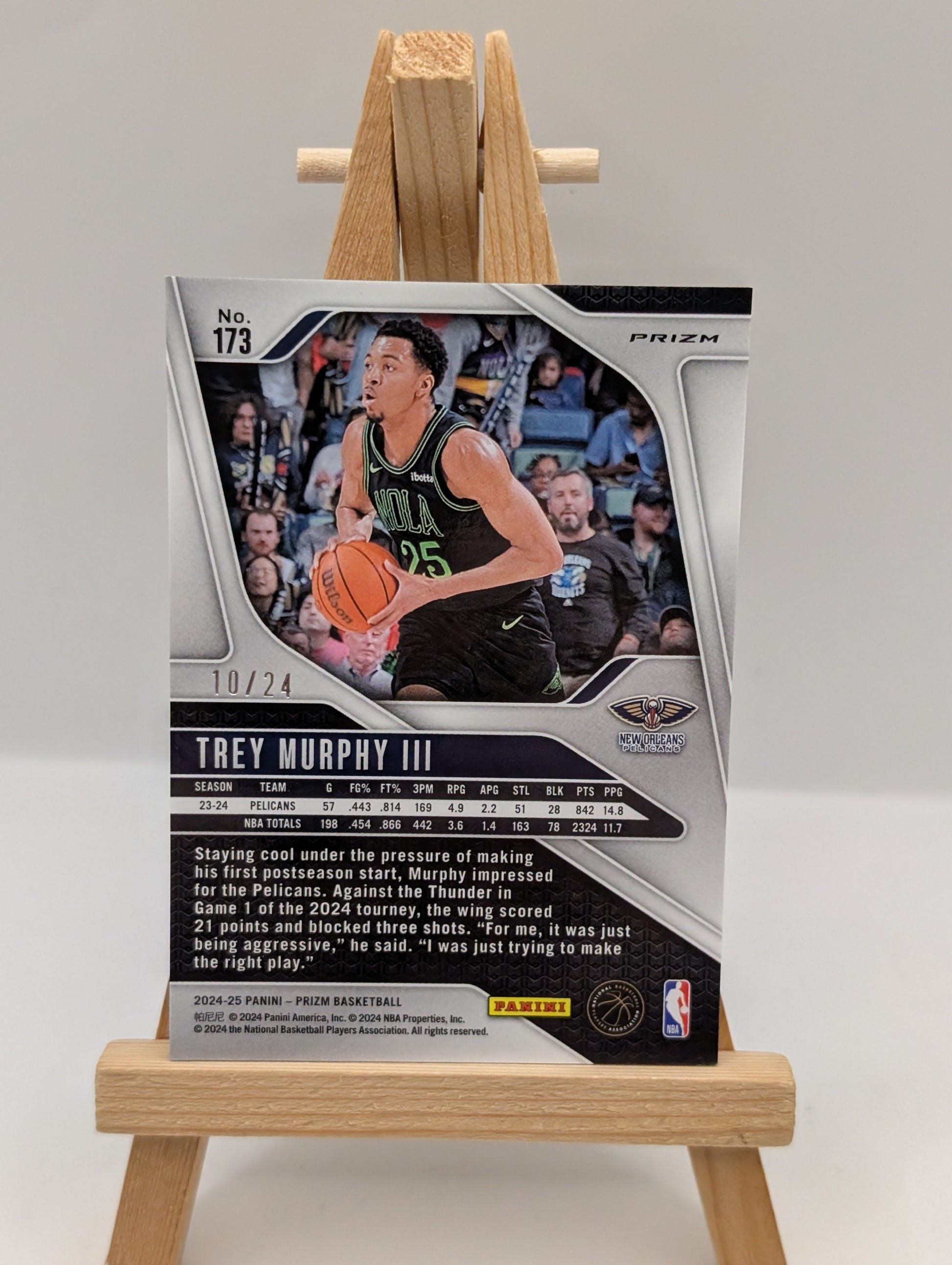 2024-25 Panini Prizm - Trey Murphy III #173 Gold Sparkle /24 FRENLY BRICKS - Open 7 Days image 4
