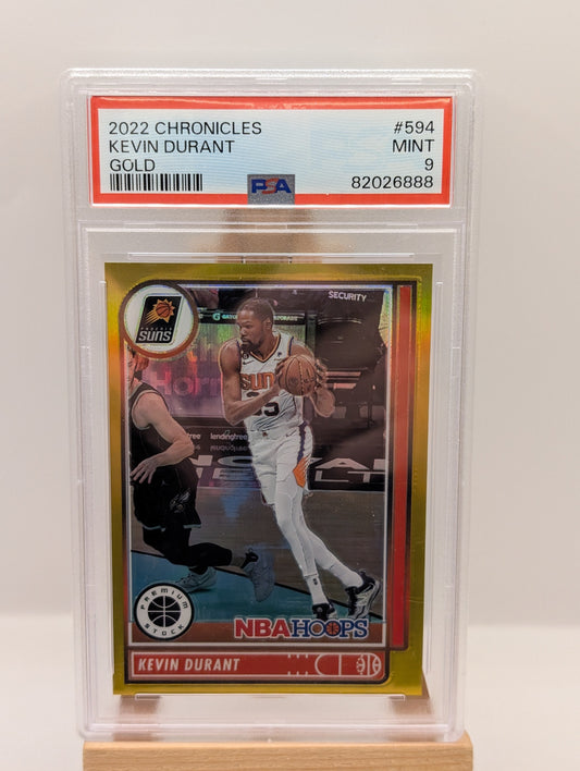 Kevin Durant 2022-23 Chronicles NBA Hoops Gold /10 Psa 9 POP 2 FRENLY BRICKS - Open 7 Days