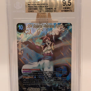 Dragon Ball Super - SS4 Gogeta, Peerless Fusion BT10-154 SCR Card BGS 9.5 FRENLY BRICKS - Open 7 Days