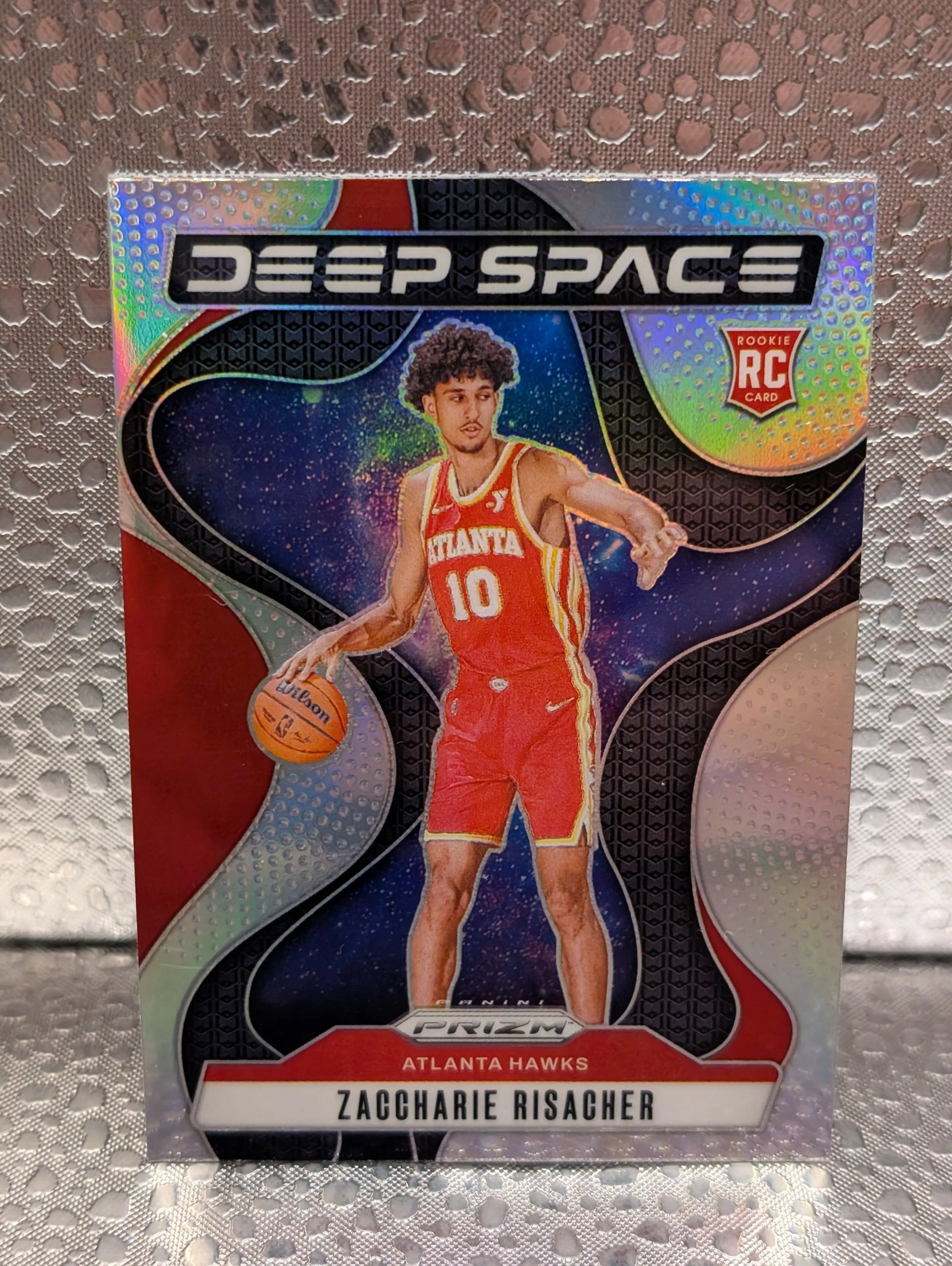 24-25 Prizm - Zaccharie Risacher Deep Space Silver Prizm RC #8 Atlanta Hawks FRENLY BRICKS - Open 7 Days