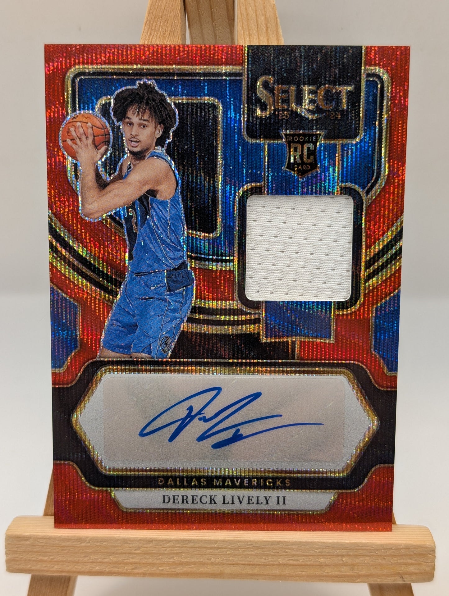Dereck Lively II 2023-24 Select Jersey Auto Red Wave Prizm RC #RJ-LIV RC FRENLY BRICKS - Open 7 Days