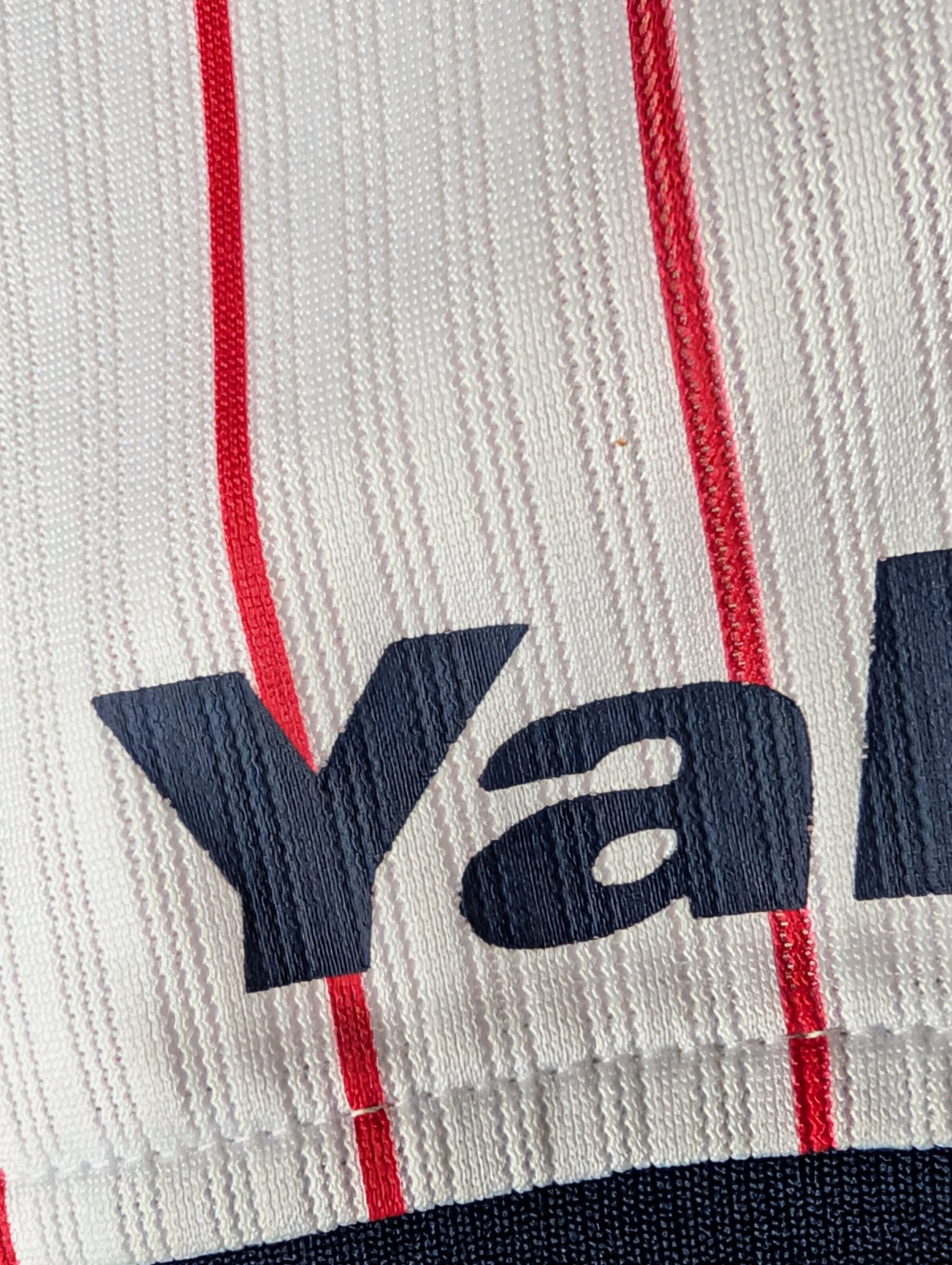Nippon Baseball Tokyo Yakult Swallows 2016-2019 Home White/Red Blank XL Jersey