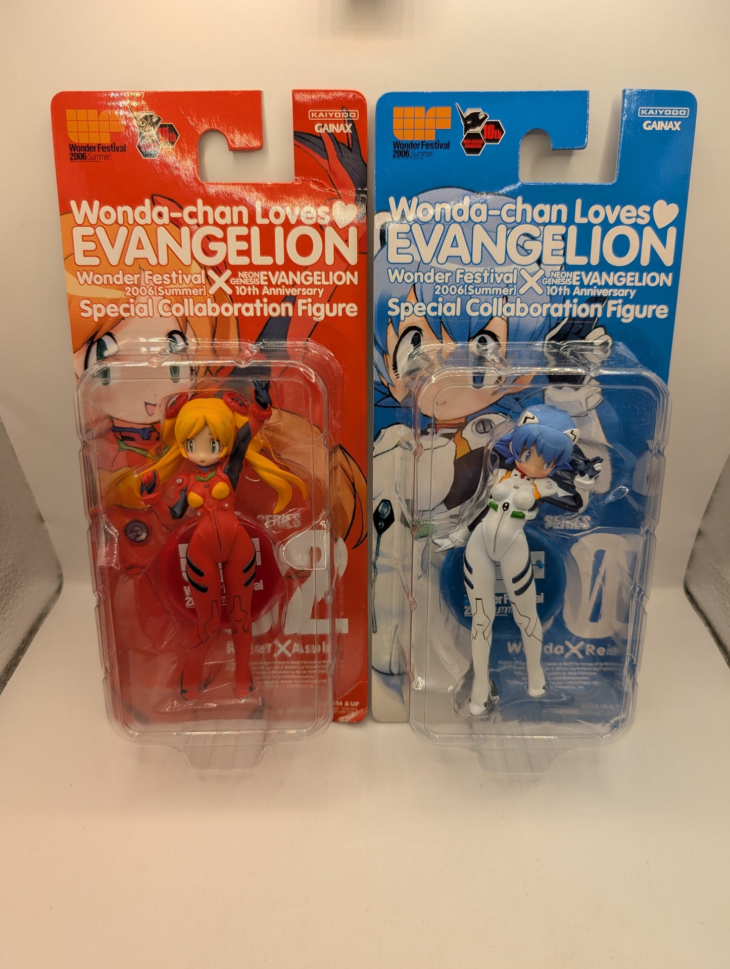 Wonder Festival NG Evangelion 2006 Rei Ayanami Asuka Langley Figure Lot Of 2 FRENLY BRICKS - Open 7 Days