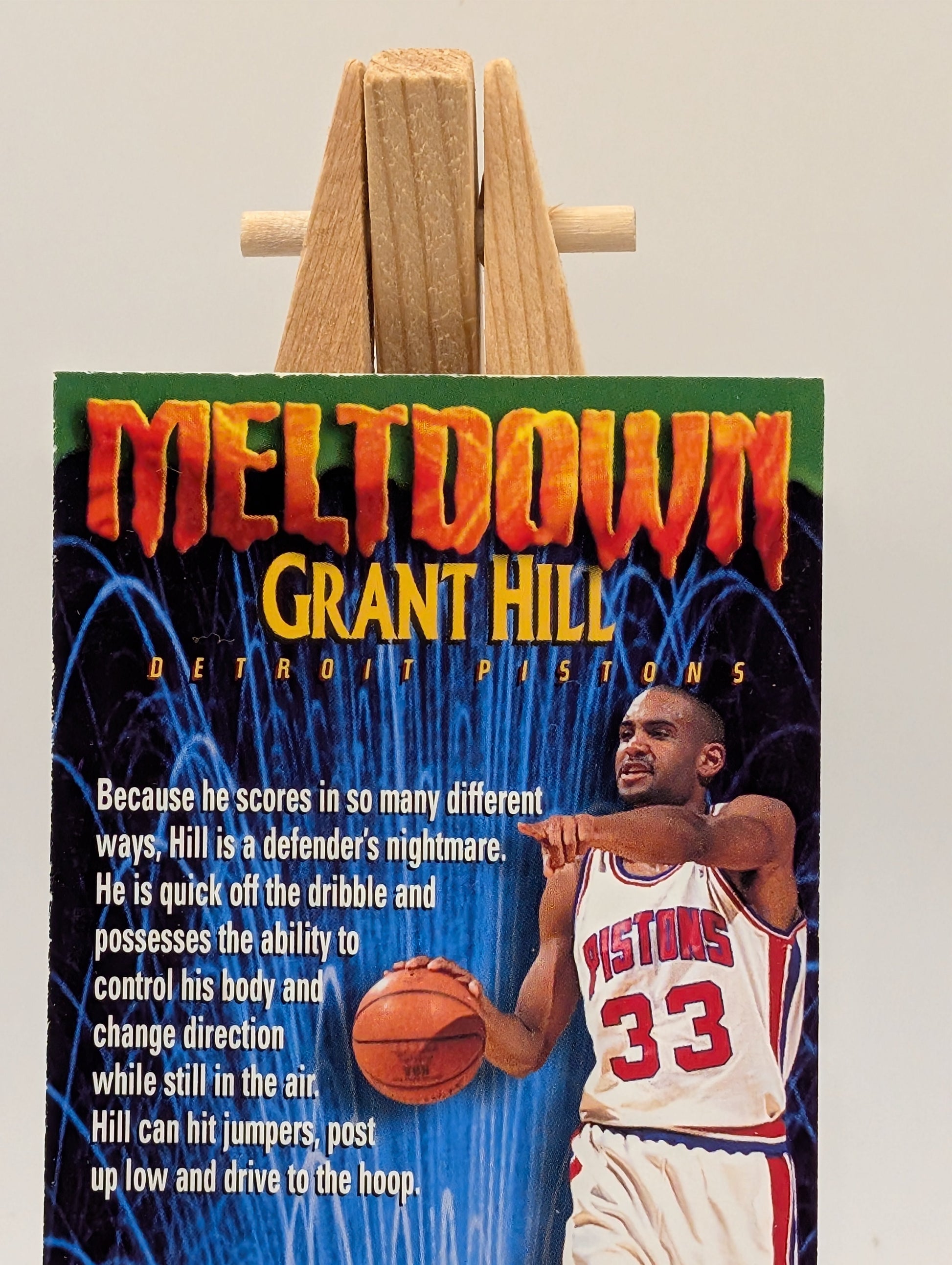 1995-96 Skybox Premium Grant Hill Meltdown Lenticular #NNO 76ers FRENLY BRICKS - Open 7 Days