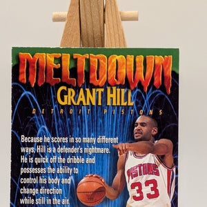 1995-96 Skybox Premium Grant Hill Meltdown Lenticular #NNO 76ers FRENLY BRICKS - Open 7 Days