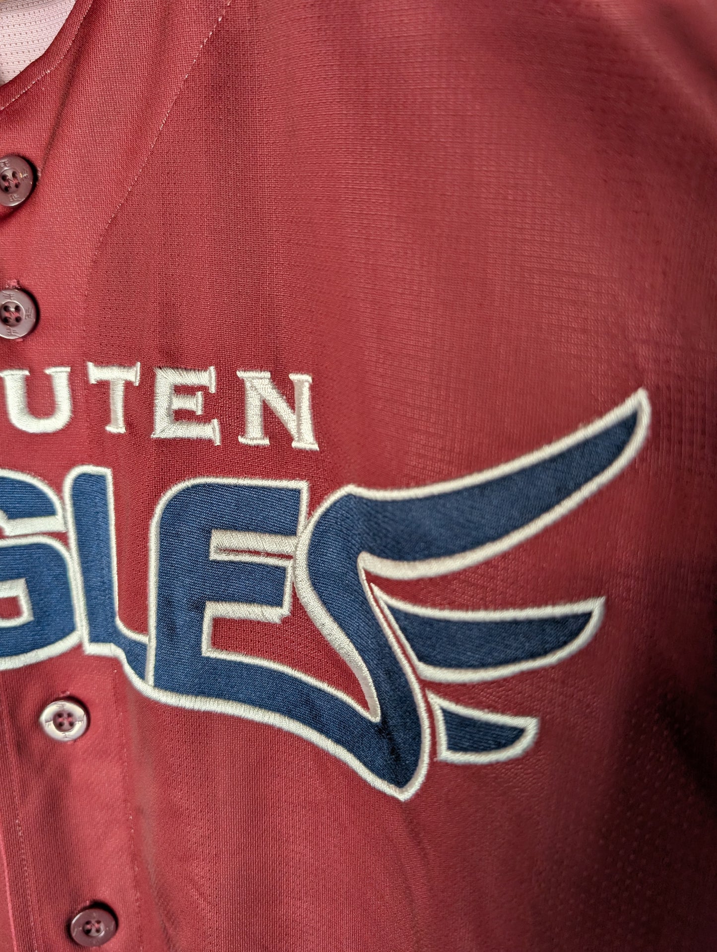 Nippon Baseball Tohoku Rakuten Golden Eagles Fans Uniform 2023 Crimson Large Jersey