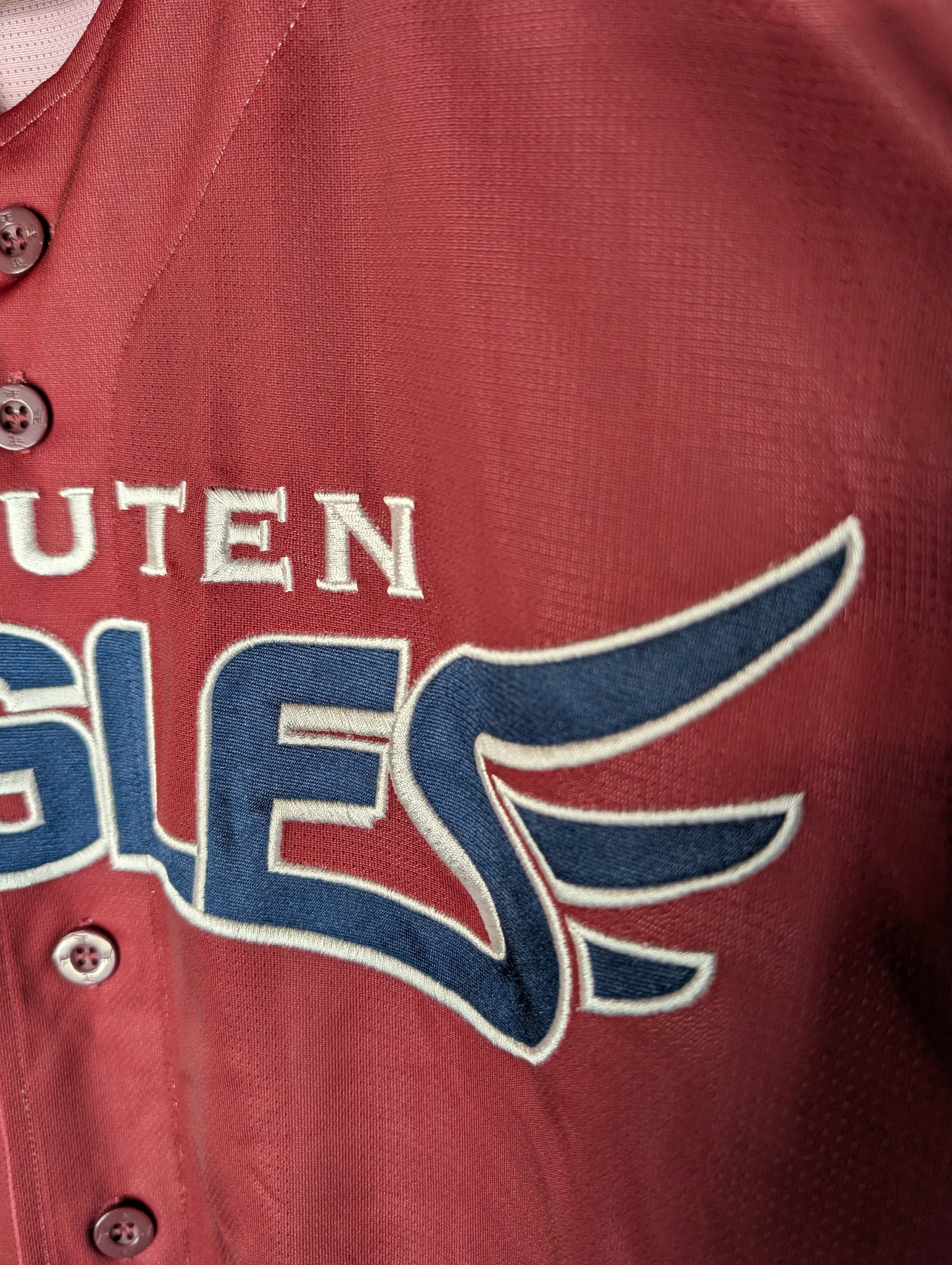 Nippon Baseball Tohoku Rakuten Golden Eagles Fans Uniform 2023 Crimson Large Jersey