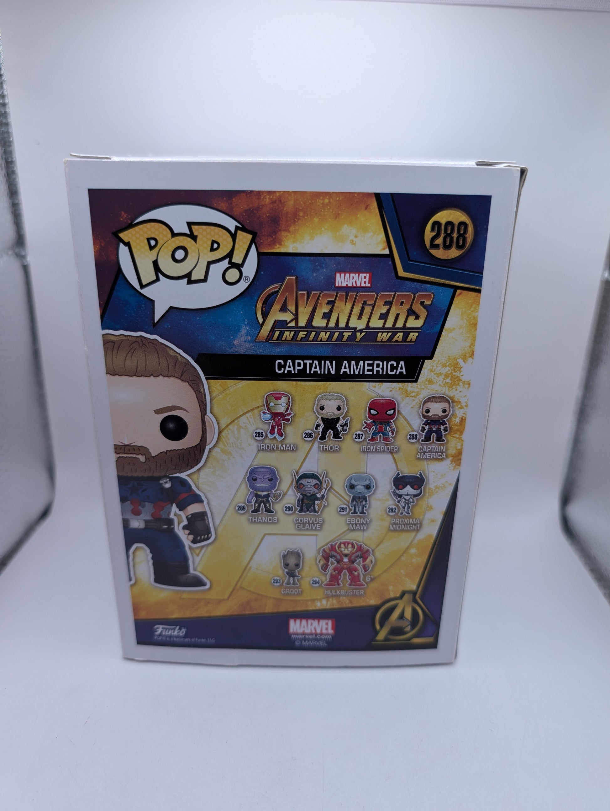Funko Pop! Marvel: Captain America #288 Avengers Infinity War FRENLY BRICKS - Open 7 Days