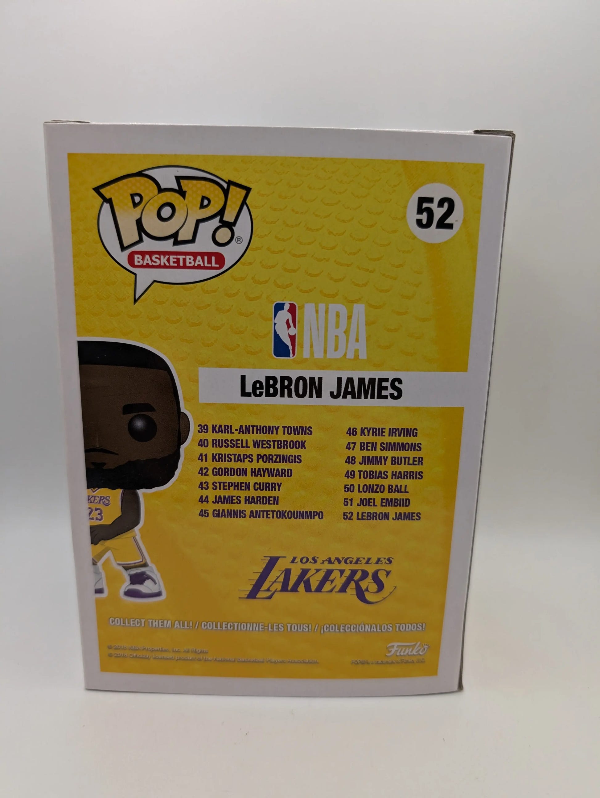 Lakers LeBron James Funko Pop NBA  Basketball Vinyl Figure #52 FRENLY BRICKS - Open 7 Days image 3