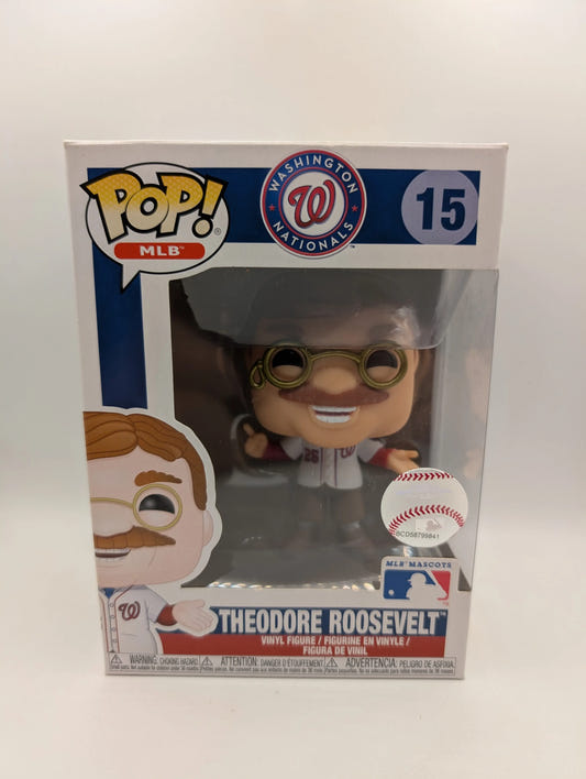 Theodore Roosevelt 15 ~ MLB Mascots: Washington Nationals ~ Funko Pop Vinyl FRENLY BRICKS - Open 7 Days